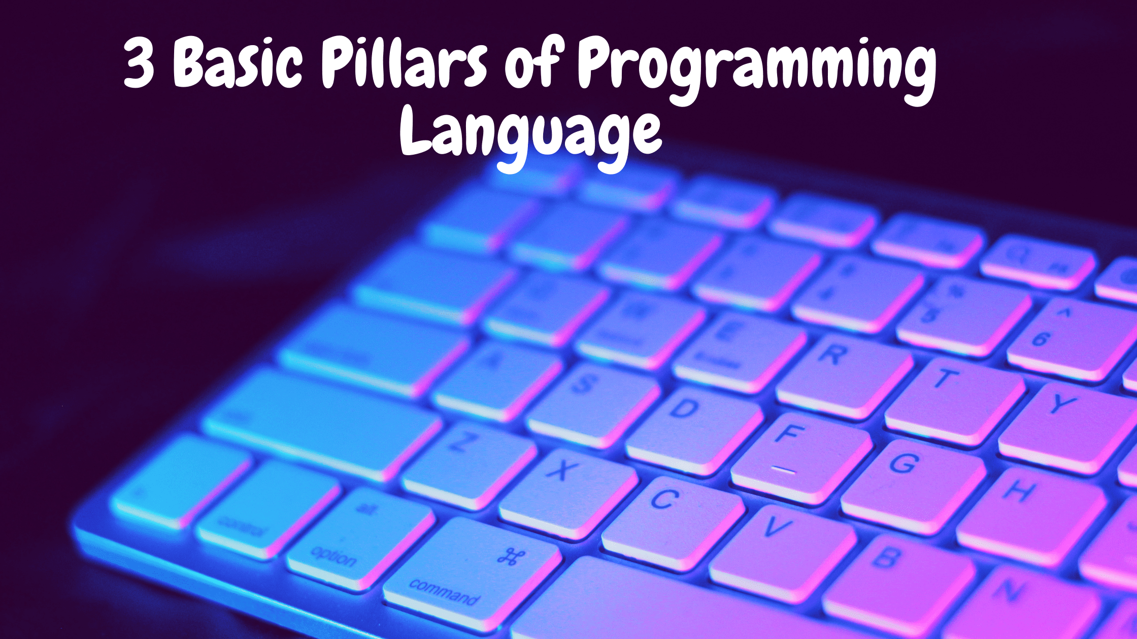 3 Basic Pillars of Programming Language